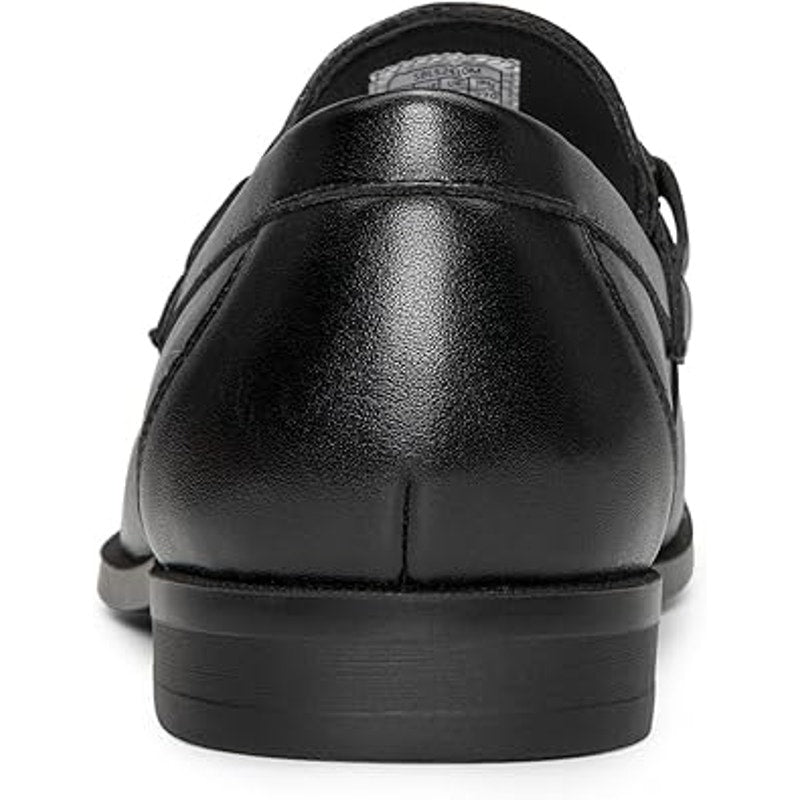 Bruno Marc Mens Size 12 Black Faux Leather Slip On Dress Loafers Formal Shoes