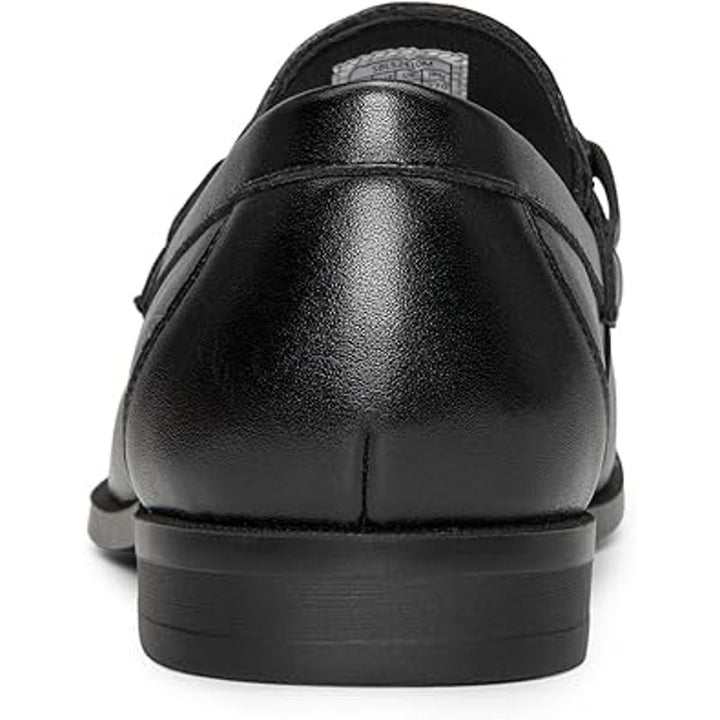 Bruno Marc Mens Size 12 Black Faux Leather Slip On Dress Loafers Formal Shoes