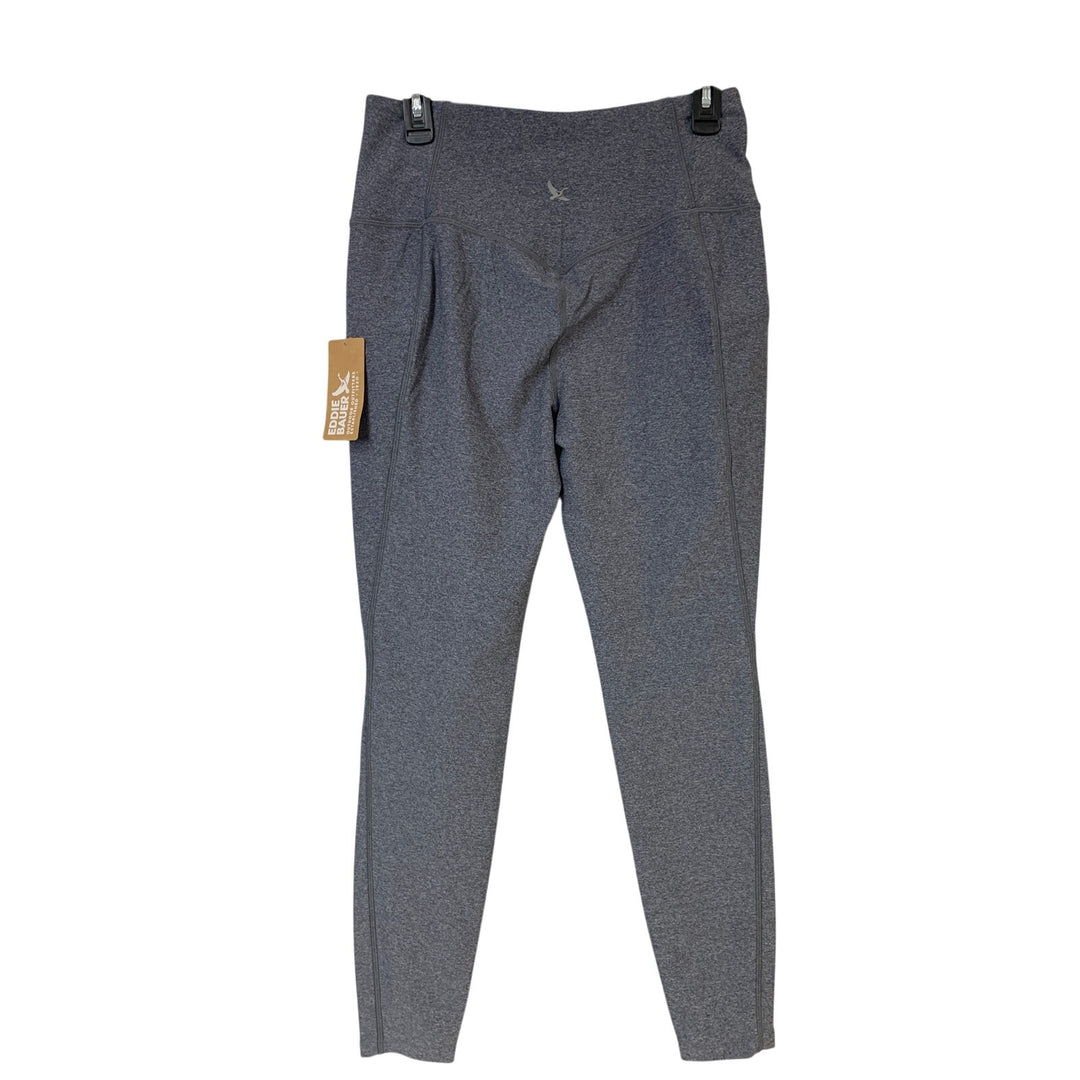 New Eddie Bauer Womens Heathered Gray UPF 50+ Trail Tight Compression Leggings