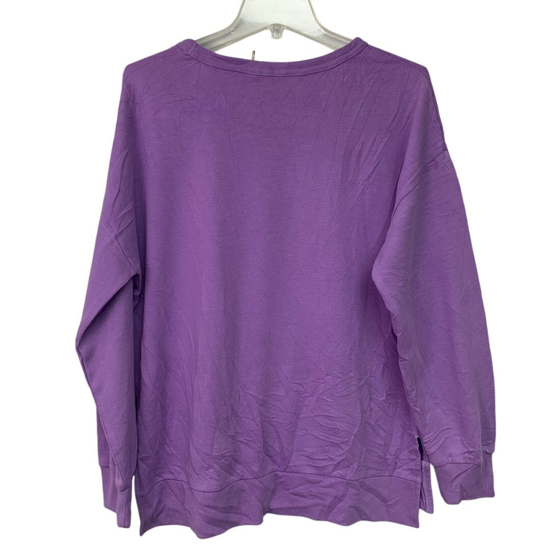 Upcycled Handmade Womens Large Hocus Pocus Halloween Bad Witch Sweatshirt