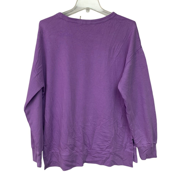 Upcycled Handmade Womens Large Hocus Pocus Halloween Bad Witch Sweatshirt