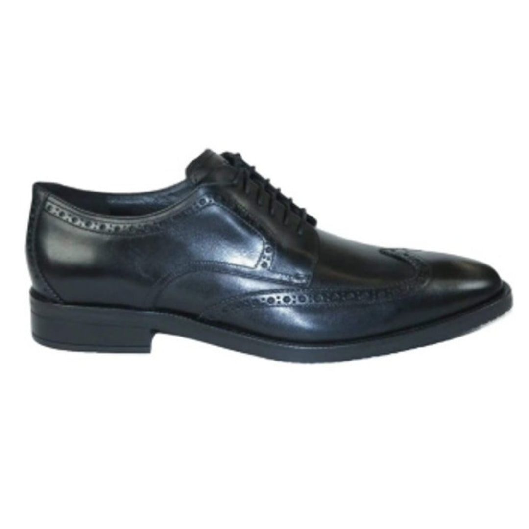 New In Box Cole Haan Men Size 8 Black Leather Lace Wing Oxford Grand 360 Shoes