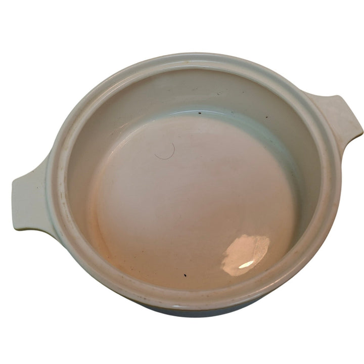 Vintage 1960s Sheffield Serenade Solid White Gold 8" Ceramic Serving Bowl w Lid