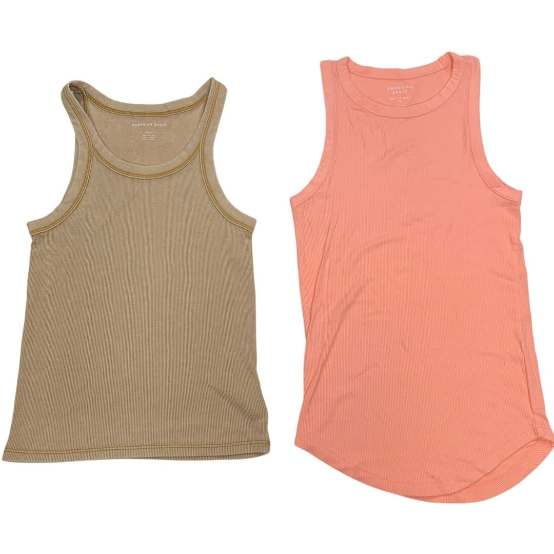 2 New American Eagle Womens Small Soft &amp; Sexy Sleeveless Ribbed Tank Tops