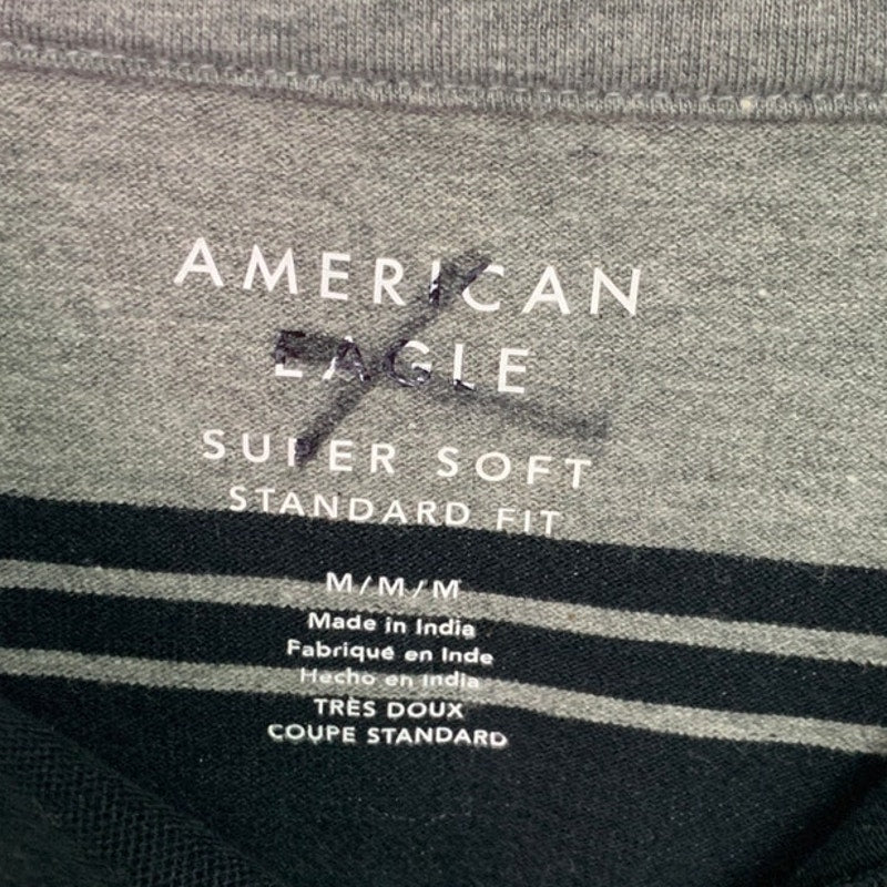 2 New American Eagle Mens Medium Standard Fit Collared Short Sleeve Polo Shirts