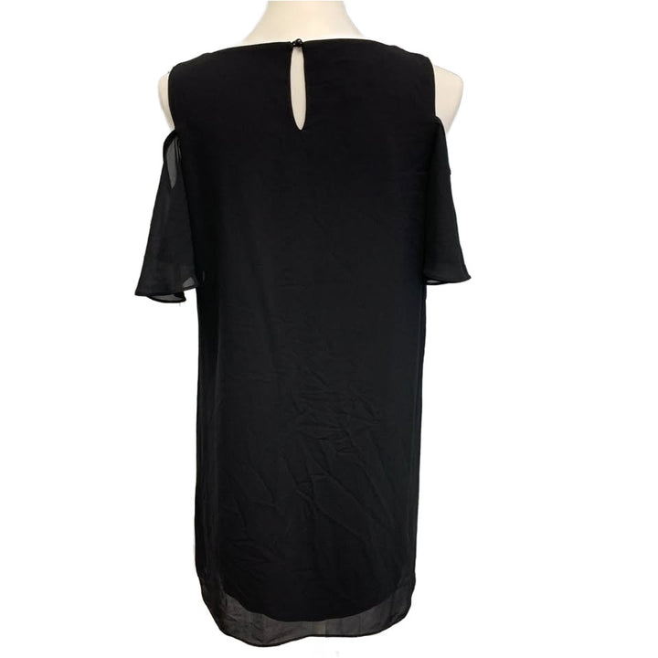 By &amp; By Womens Large 100% Polyester Scoop Neck Cold Shoulder Sheath Dress