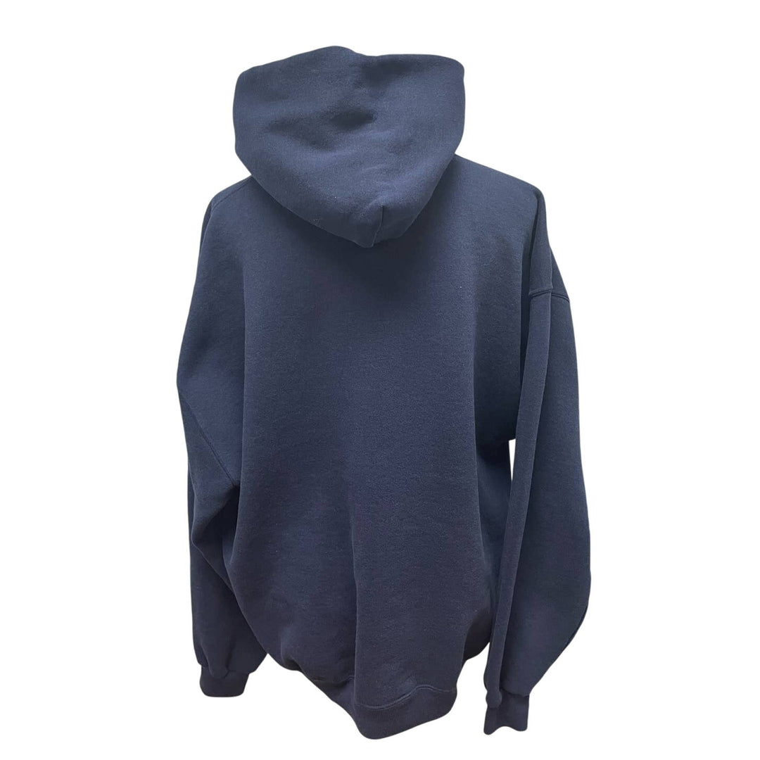 Hand Printed Men Upcycled XXL Dragonfly PolyCotton Long Sleeve Sweatshirt Hoodie