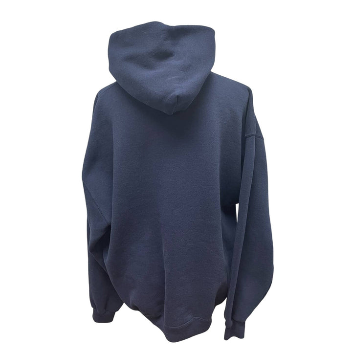 Hand Printed Men Upcycled XXL Dragonfly PolyCotton Long Sleeve Sweatshirt Hoodie