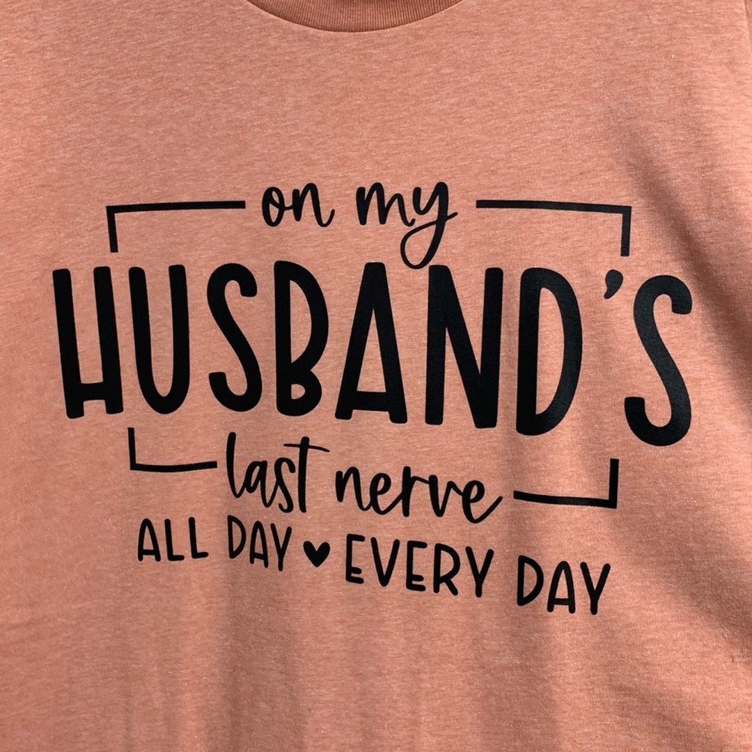 New Hand Printed Womens 3XL On My Husband&