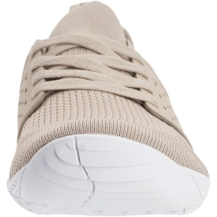 Whitin Mens Size 10 Tan Mesh Lace Up Wide Toe Box Zero Drop Athletic Shoes