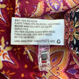 Xhilaration Womens Medium Floral Calico Smocked Short Sleeve Jumpsuit Romper