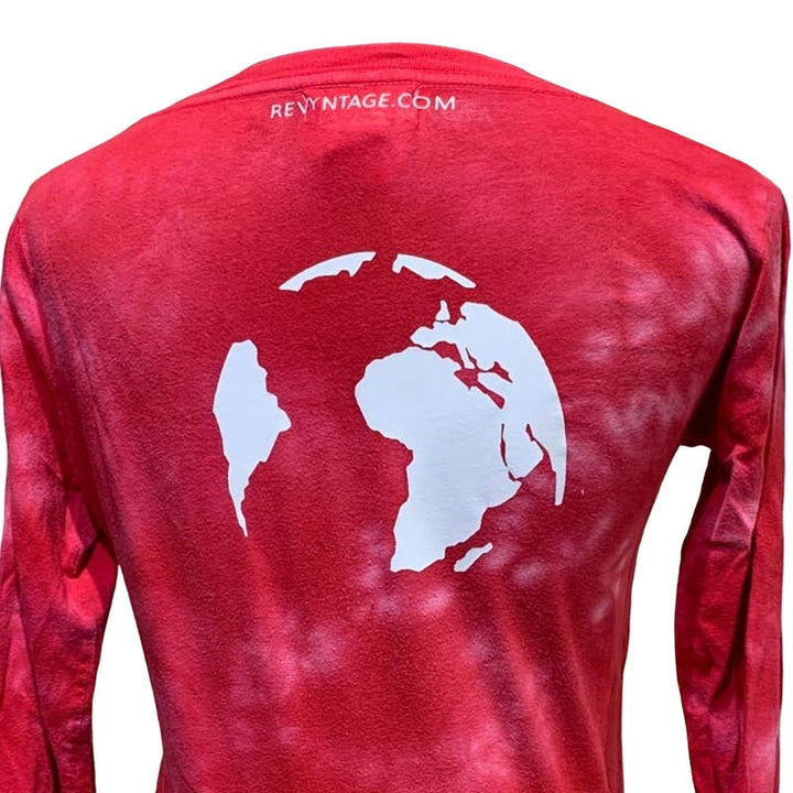 Hand Printed Upcycled Juniors Medium Saving the Planet is My Superpower Tee