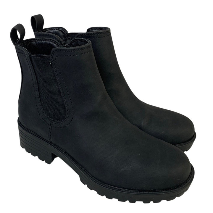 Buffalo Womens Size 9 Black 1.5" Heel Anna Ankle Boot Side Zip Round Toe Shoes
