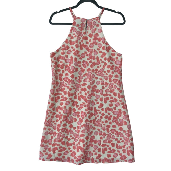 New Heyson Womens Small 100% Polyester Sleeveless Abstract Spots A Line Dress