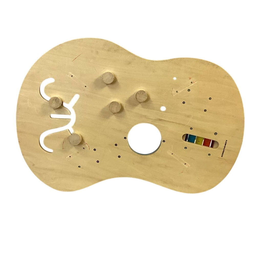 Alex Jr Large Wood Elephant Bead Trail Alphabet Gears Tactile Playset 26x18x9