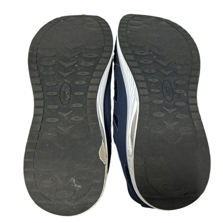 AOV Women Size 9 Navy Pink Arch Support Orthotic Lace Up Sneaker Walking Shoes