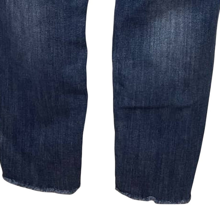 Maurices Juniors 11/12 Cotton Blend Stretch Denim Distressed Rough Hem Jeans