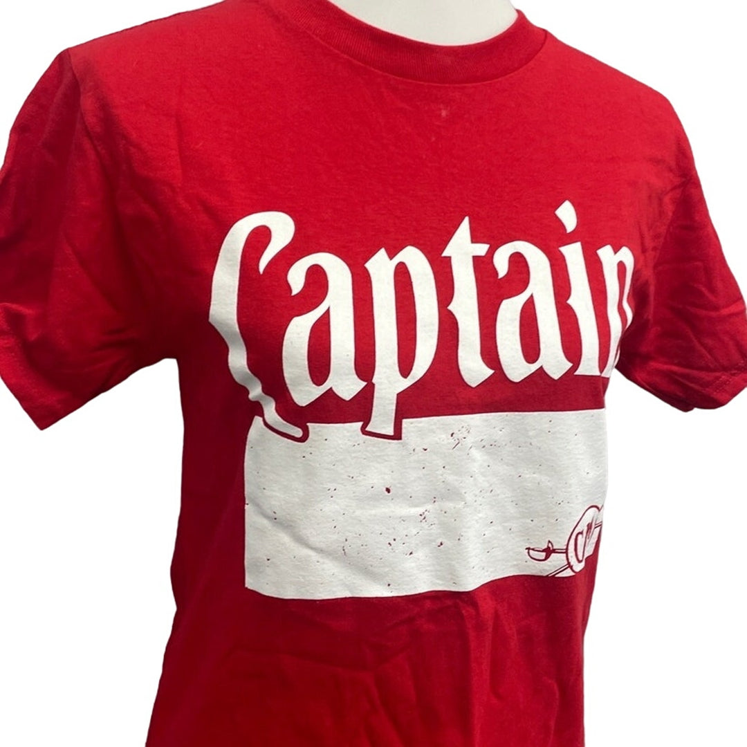 Captain Morgan Mens Large 100% Cotton Short Sleeve Crew Neck Tee Shirt
