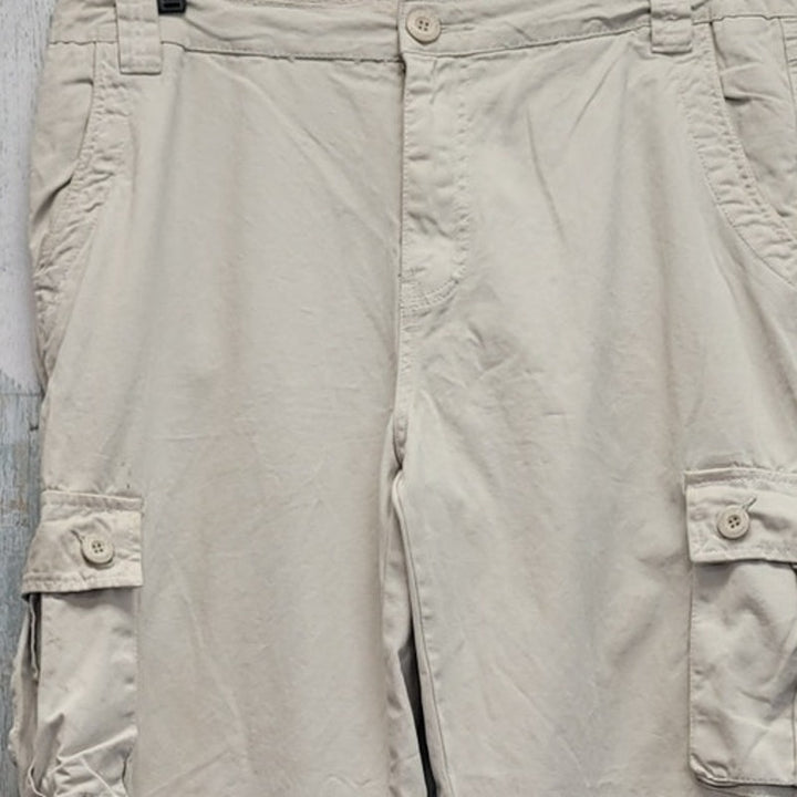 Matchstick Mens 40 X 32 100% Cotton Drawstring Waist Multi Pocket Cargo Pants