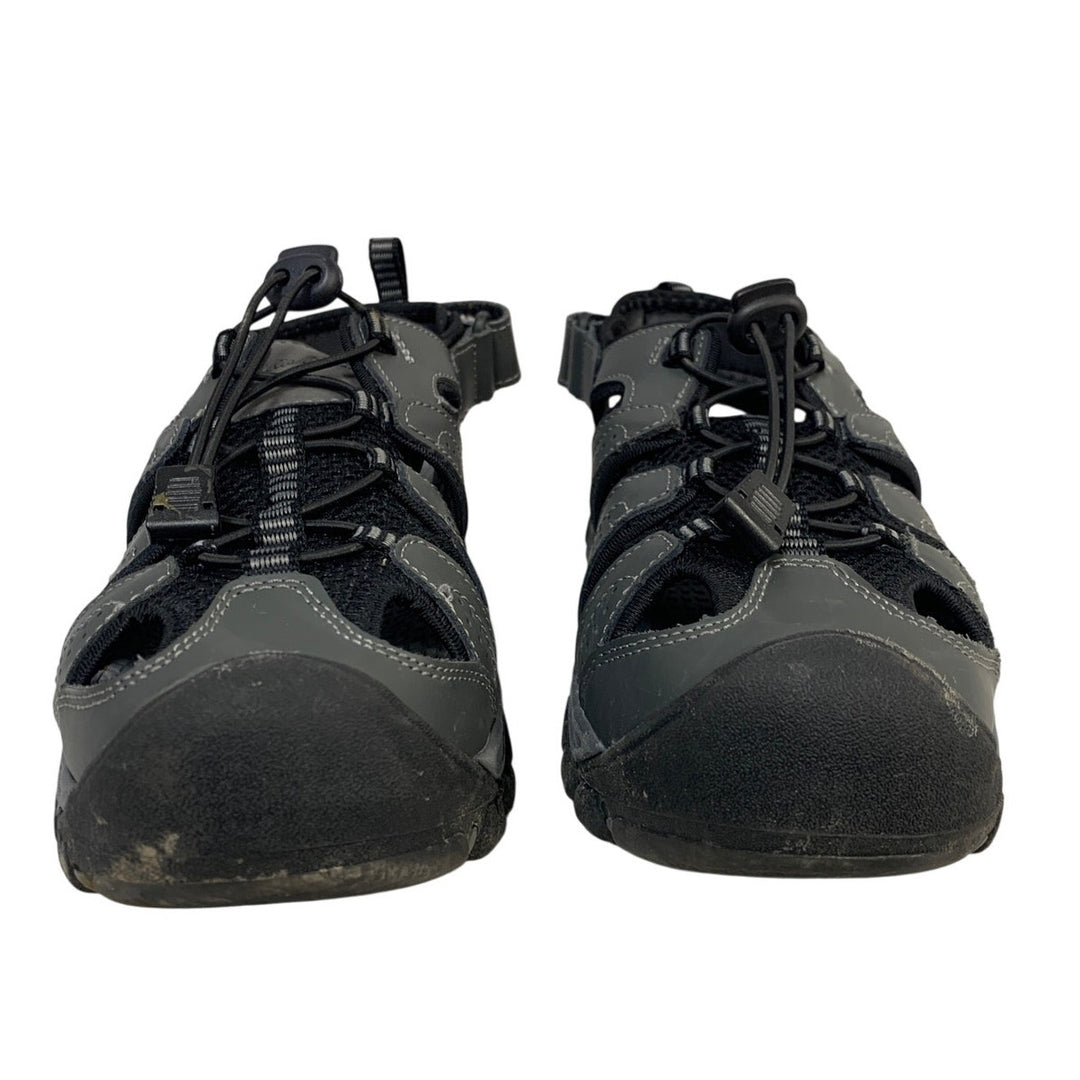 Eddie Bauer Mens Size 9 Gray Sandal Drawstring Lace Adjustable Strap Sandals