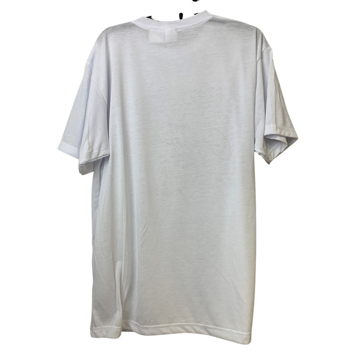 New Hand Printed Mens XL White Gratitude Bible Quote Short Sleeve Athletic Tee