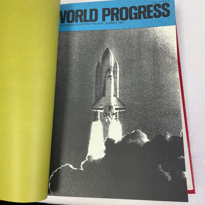 Vintage 1981 World Progress Yearbook Binder Spring Winter Summer Fall Collection