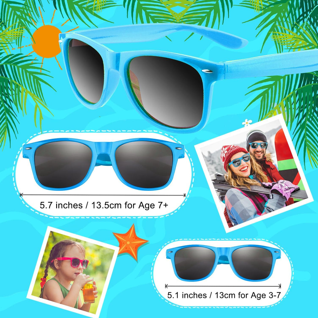 New Morcheiong 11pc Kids Blue Frame Pack Party Sunglasses Party Favors
