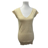 3 Jennifer Lopez Susan Lawrence Womens Large SHort SLeeve VNeck Tops Blouses