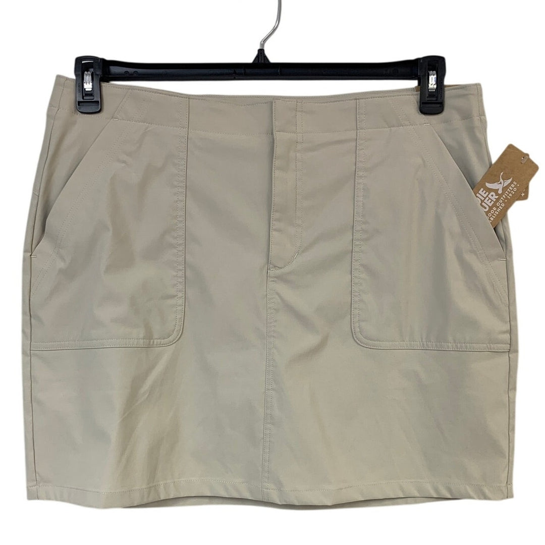 New Eddie Bauer Womens Size 16 Tan Pumice UPF 50+ Horizon Skort w Pockets