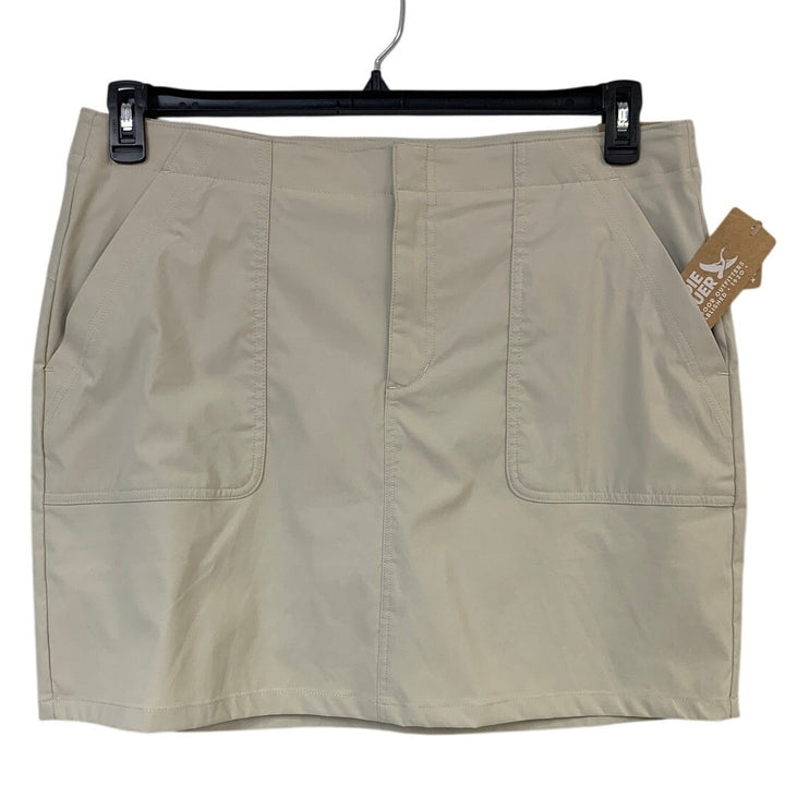 New Eddie Bauer Womens Size 16 Tan Pumice UPF 50+ Horizon Skort w Pockets