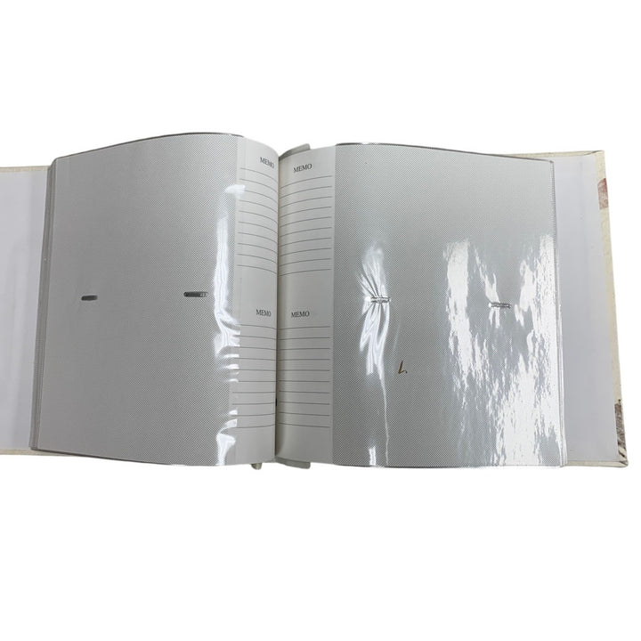 Nature Inspired Leather Bound Floral Leaf Expandable 50 Page Photo Book Album