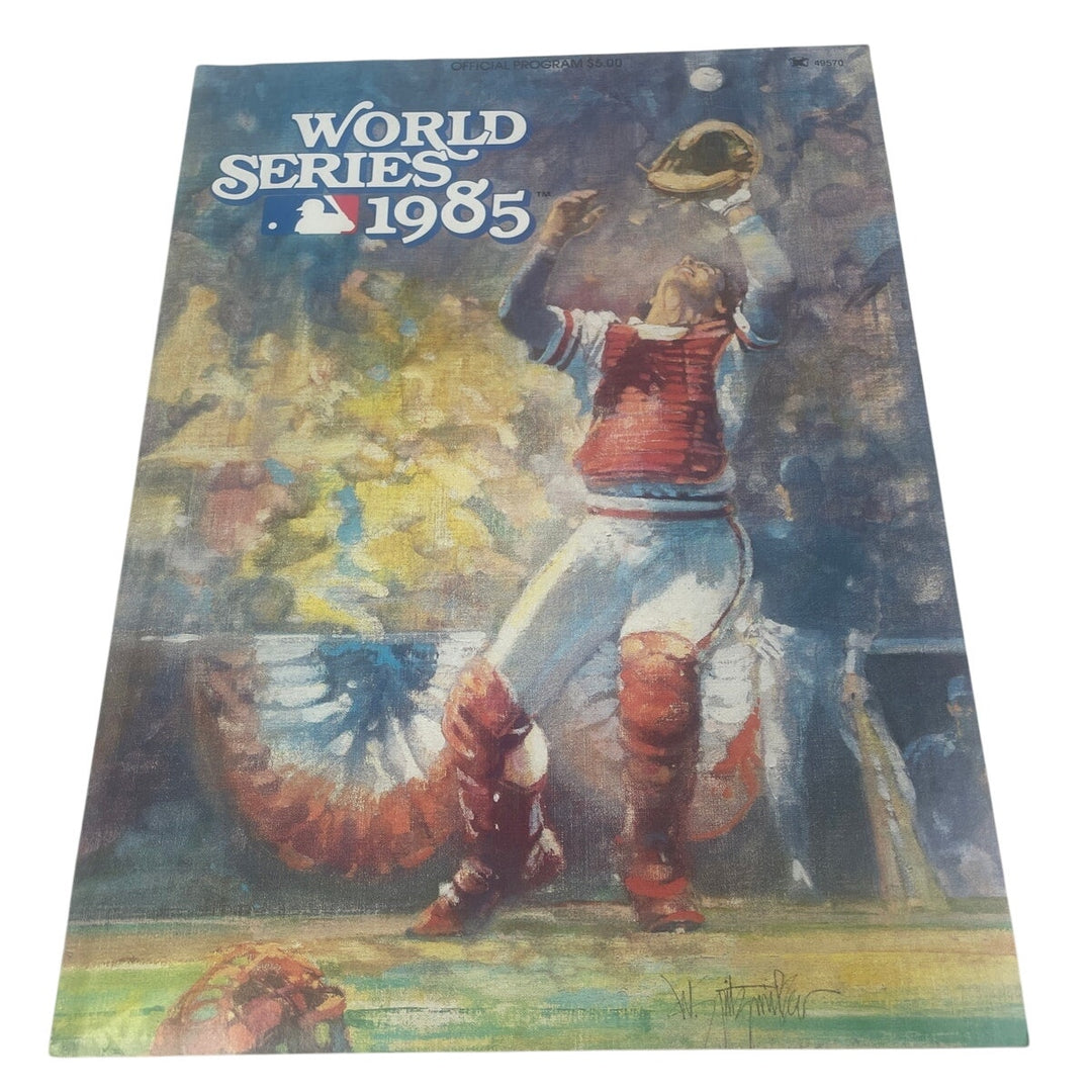 Vintage 1985 World Series St Louis Cardinals Kansas City Royals Program Book
