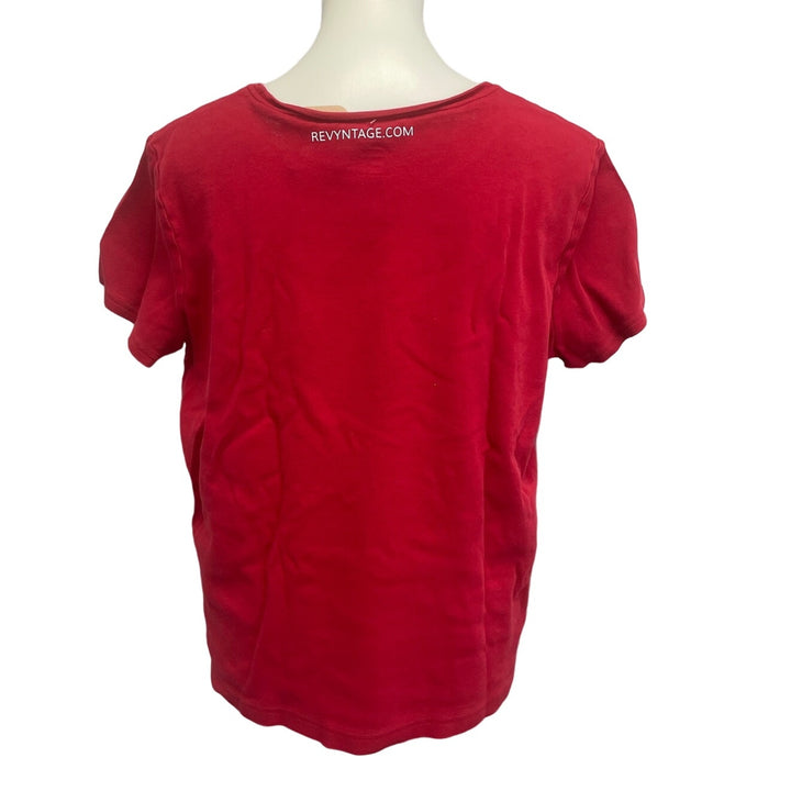 Hand Printed Upcycled Womens XL Saving the Planet is My Superpower Tee Shirt