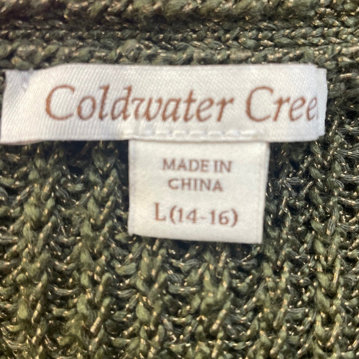 Coldwater Creek Womens Large Acrylic Blend Scoop Neck Pullover Sweater Tunic