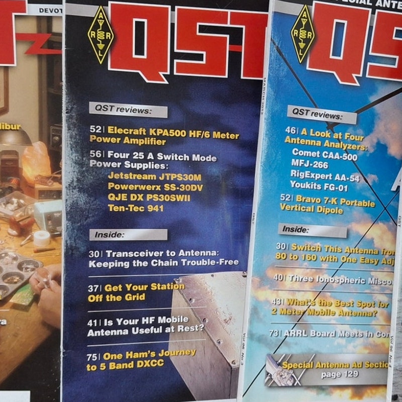 2012 QST National Assn Amateur Radio Magazine FULL Year 12 Issues Lot