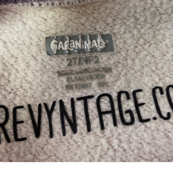 Upcycled Hand Printed Kids 2T Dragonfly Tie Dye Cotton Blend Sweatshirt