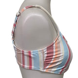 New Shade Shore Xhilaration Womens XL 2PC Striped Bikini Top & Bottom Swim Suit