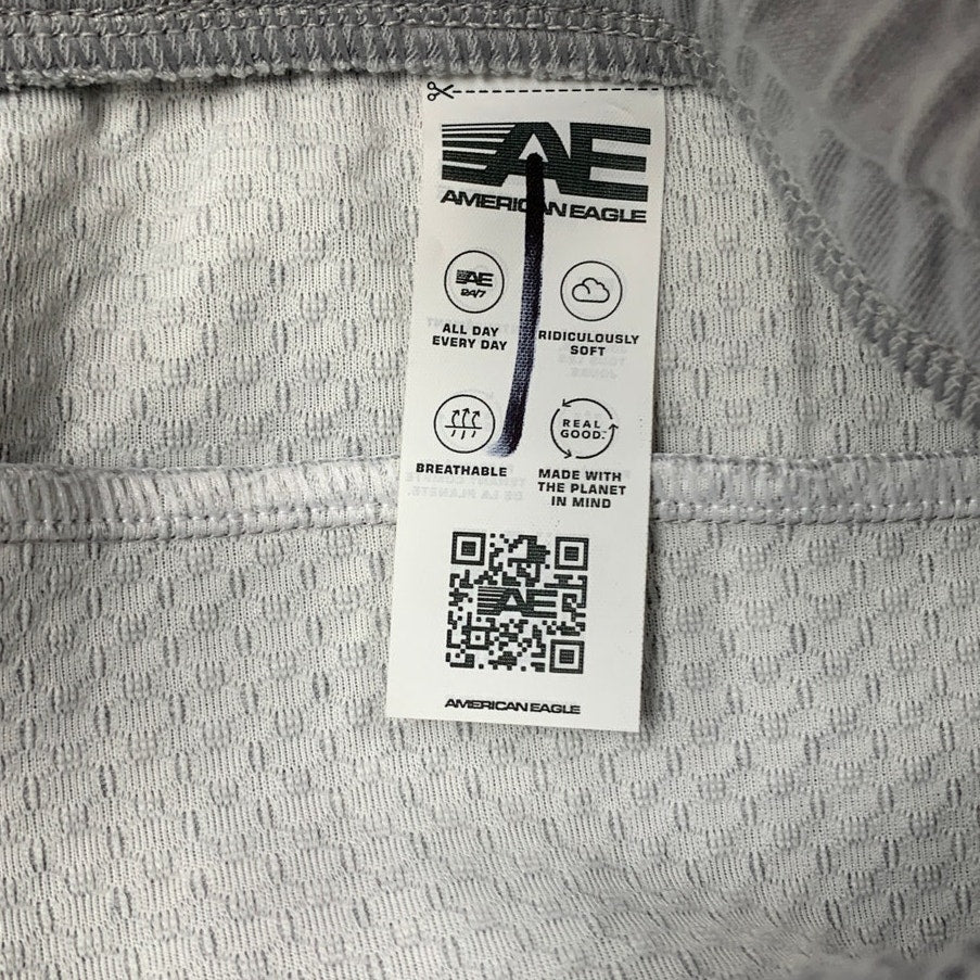 New American Eagle Mens Medium Drawstring Waist Heathered Athletic Shorts