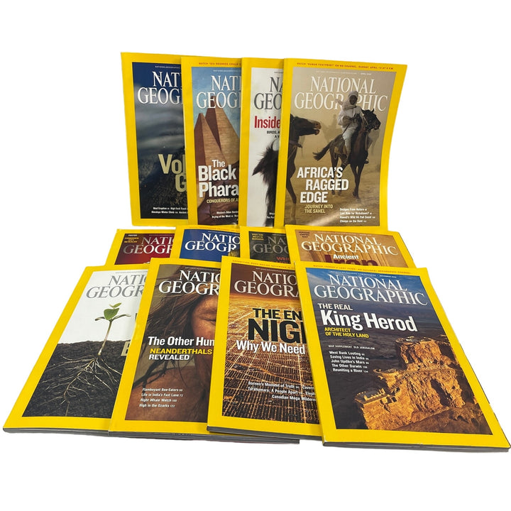 2008 National Geographic Magazine FULL Year 12 Issues W Maps Supplements
