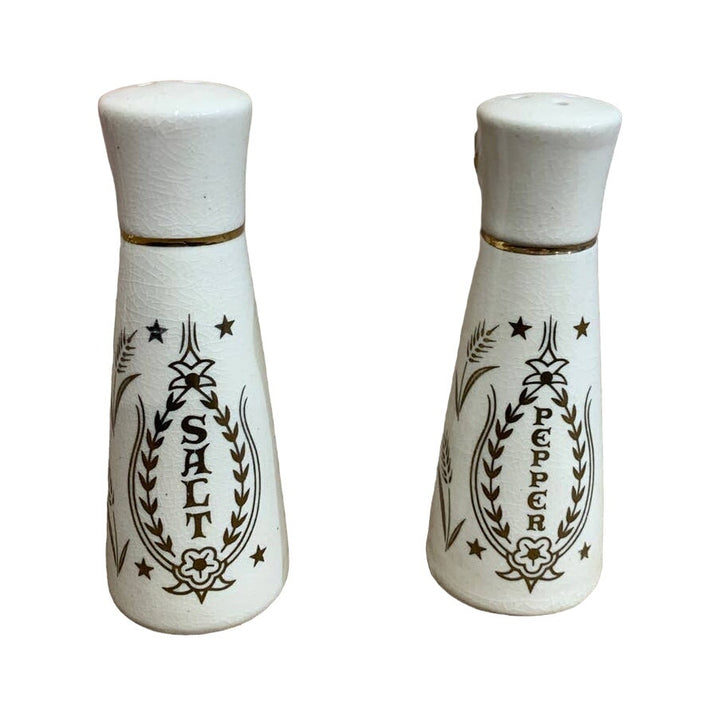 Vintage Japan Ceramic Jesus Mary Grace Before After Meals Salt Pepper Shaker Set