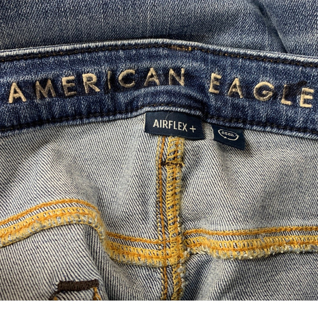 New American Eagle Mens Size 32 X 34 Airflex Athletic Fit Denim Blue Jeans