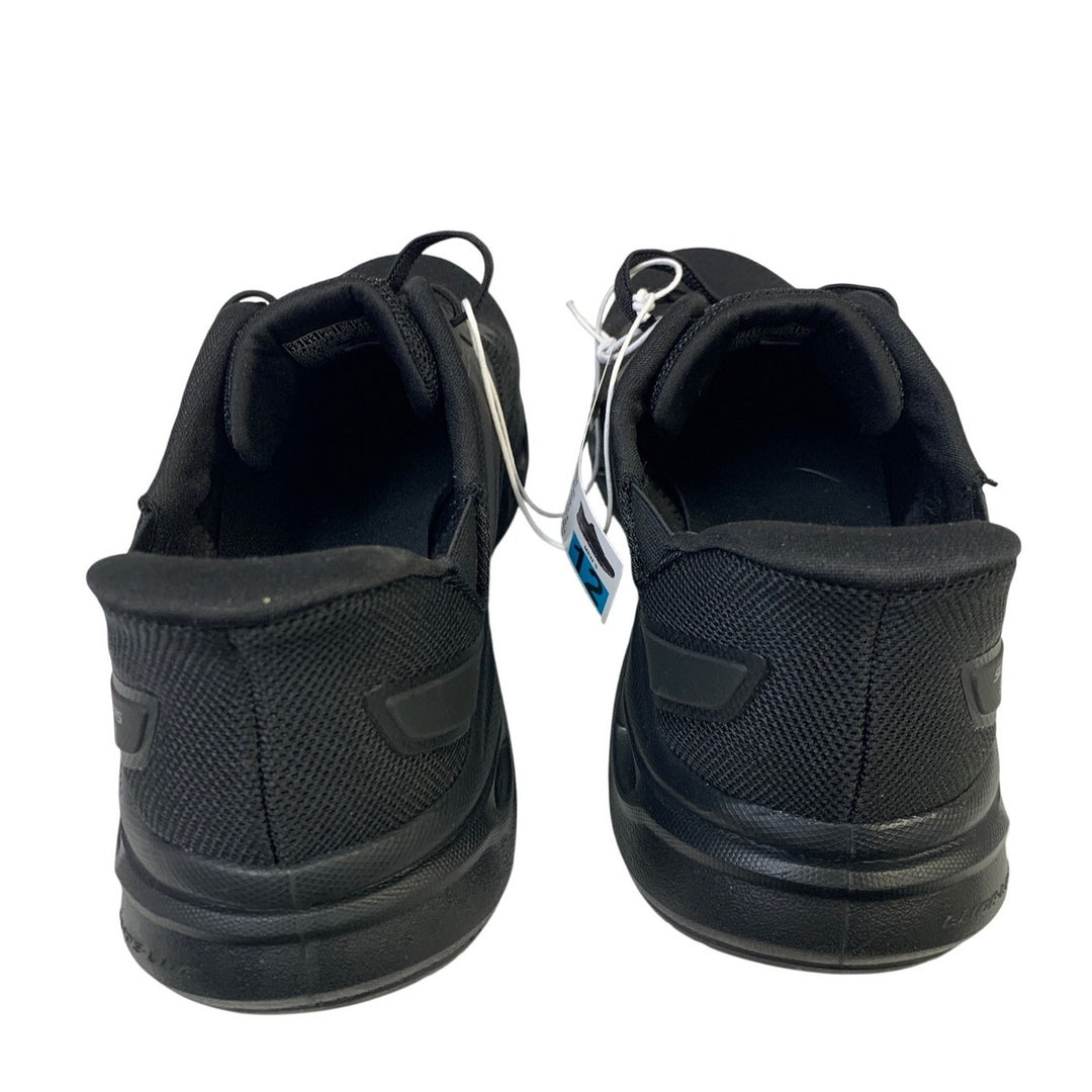 New In Box Skechers Mens Size 12 Black Mesh Hands Free Swift Fit Athletic Shoes