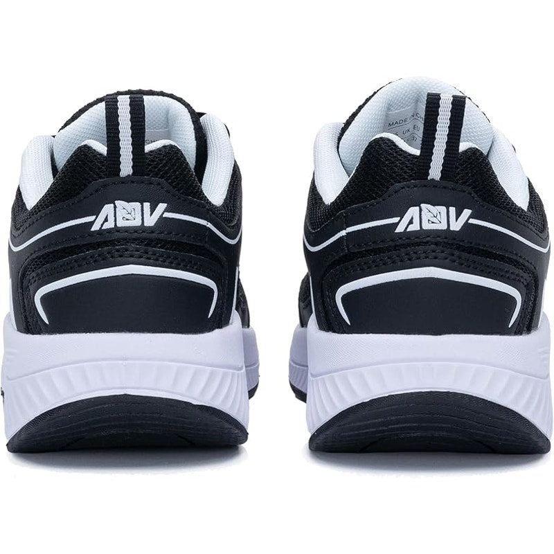 AOV Womens Size 10.5 Black Lace Up Arch Support Plantar Fasciitis Walking Shoes