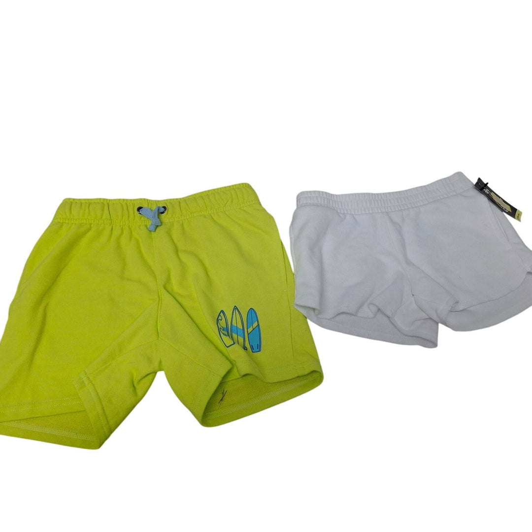 Lot of 2 New Art Class Cat &amp; Jack Boys Small PolyCotton Yellow White Shorts