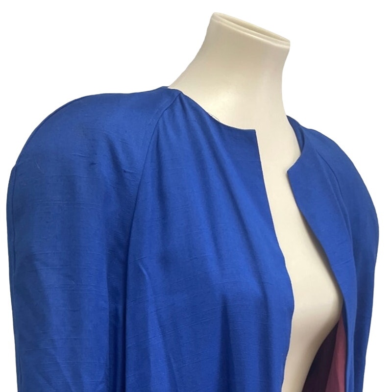 Vintage New Oleg Cassani Womens Size 14 Long Sleeve Padded Shoulder Jacket