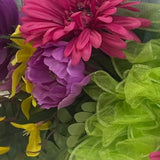 Pretty Spring Faux Flower Bouquet Wall Home Decor Above Doorway Floral Spray