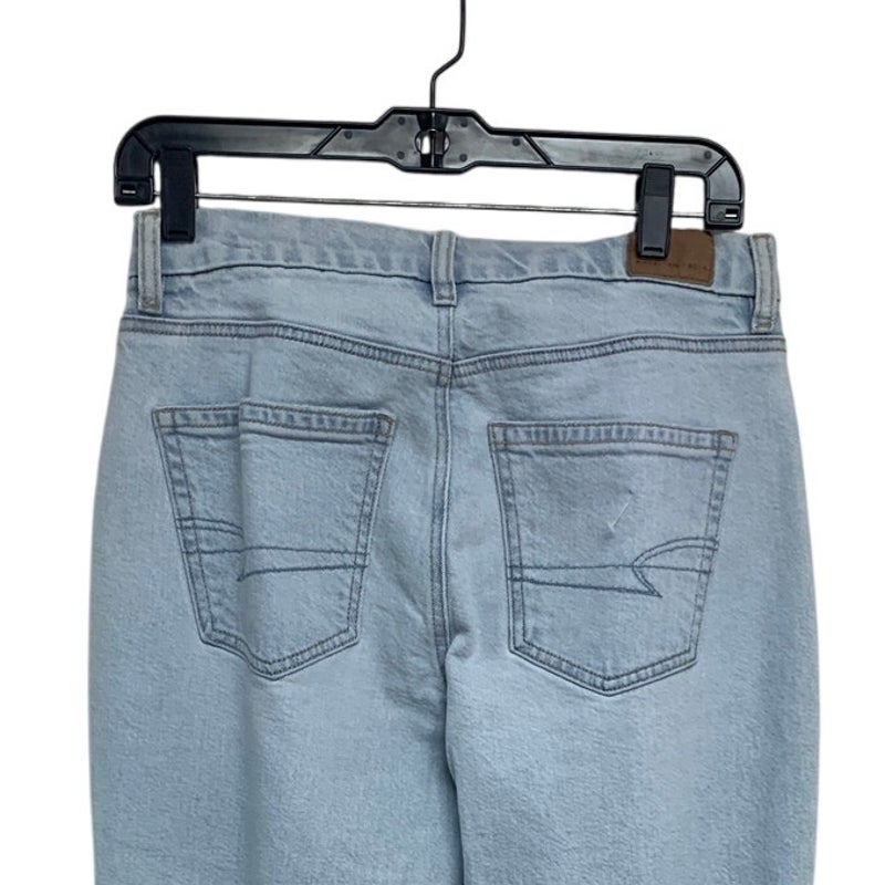 New American Eagle Womens Size 4 Regular Curvy Straight Denim Blue Jeans