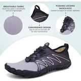 Ziitop Womens Size 8 Gray Black Elastic Lace Up Adjustable Non Slip Water Shoes