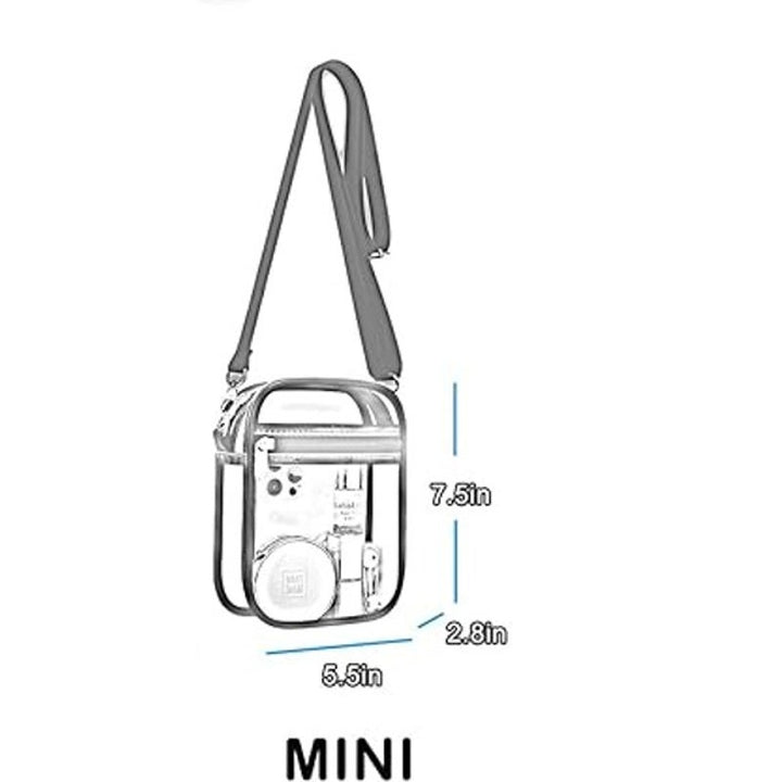 New USPECLARE Clear Crossbody Mini Purse Stadium Approved Clear Shoulder Bag