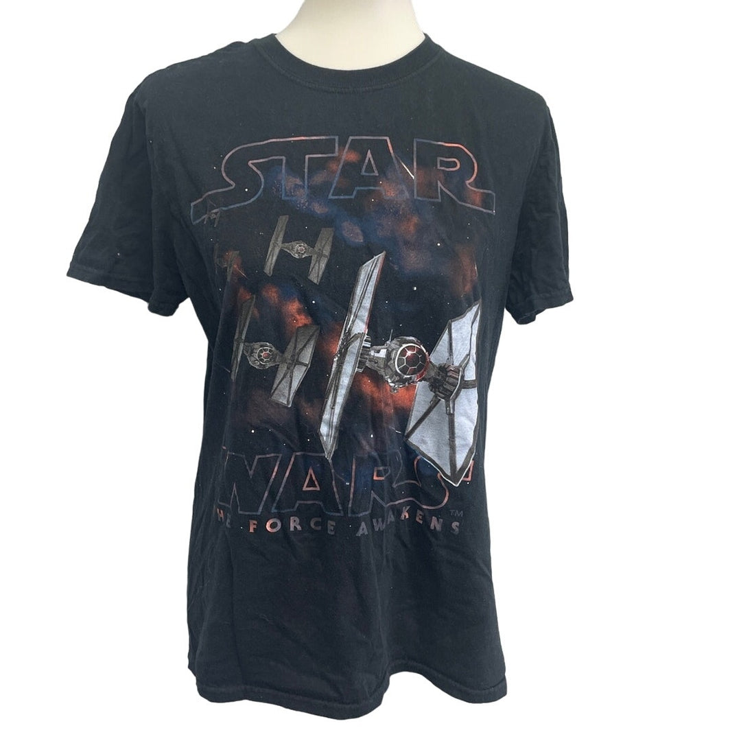Star Wars Mens Medium The Force Awakens 100% Cotton Short Sleeve Tee Shirt